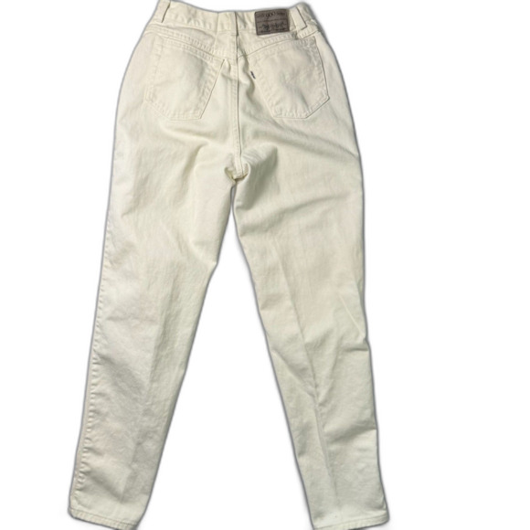 vintage White Tab 900 Series Levi's High Waist Tapered Leg Off White/Cream Sz 11 - Picture 3 of 16